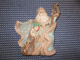 International Santa Claus FATHER CHRISTMAS w/LANTERN Ceramic Figurine--1... - $14.85