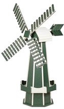 6½ FOOT JUMBO POLY WINDMILL - Green &amp; White Working JETS Weathervane Ami... - $1,428.97