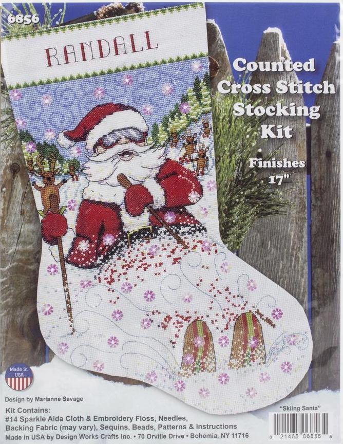 Design Works Santa & Sleigh Counted Cross Stitch Kit 