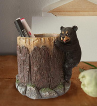 Rustic Western Forest Naughty Black Bear Cub Climbing Tree Stationery Pe... - $21.99