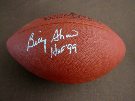 Billy Shaw Buffalo Bills Hof Offensive Guard Signed Auto Wilson Nfl Football  Jsa