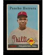 Vintage BASEBALL Card TOPPS 1958 #433 PANCHO HERRERA Philadelphia Phillies - $11.25