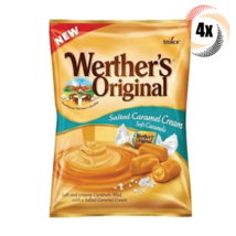 4x Bags Werther&#39;s Salted Caramel Cream Soft Caramels Filled Candy Chews ... - $14.37