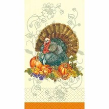 Traditional Thanksgiving Turkey 16 Ct Guest Napkins - $6.52