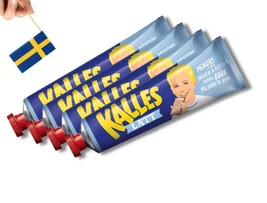 4 Tubes Kalles Kaviar Lätt 190g (6.70 oz.), Swedish Kalles Kaviar Light, Creamed - $19.60