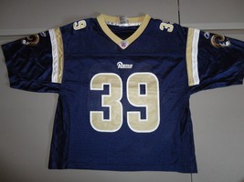 Reebok St Louis Rams #39 Steven Jackson NFL Screen SHORT Jersey Youth XL... - $21.66
