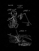 Fish Gaff Patent Print - Black Matte - $7.95+