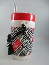 Coca-Cola 1 Liter Insulated Water Bottle Carry Strap Pop Fizz Graphic Design - $6.44