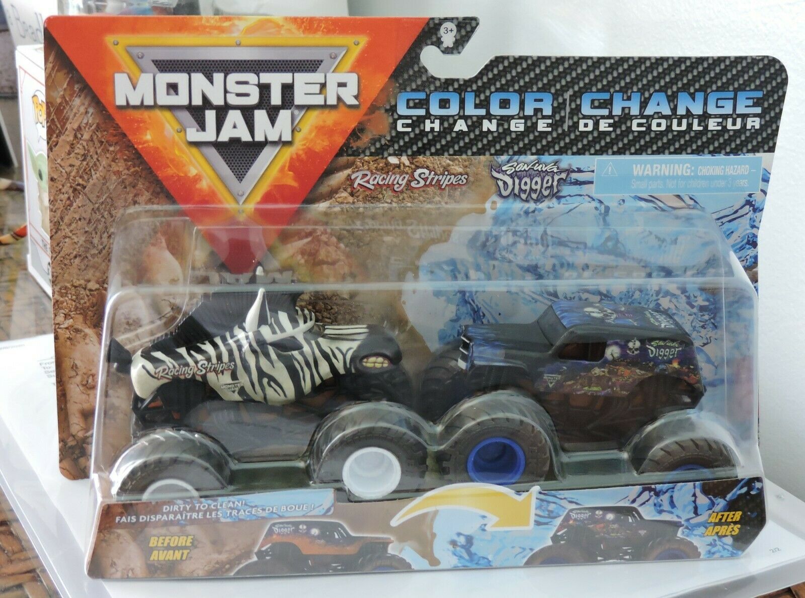 Monster Jam Lucas Stabilizer - 1:64 Scale Monster Trucks, Girl and Boy Toys