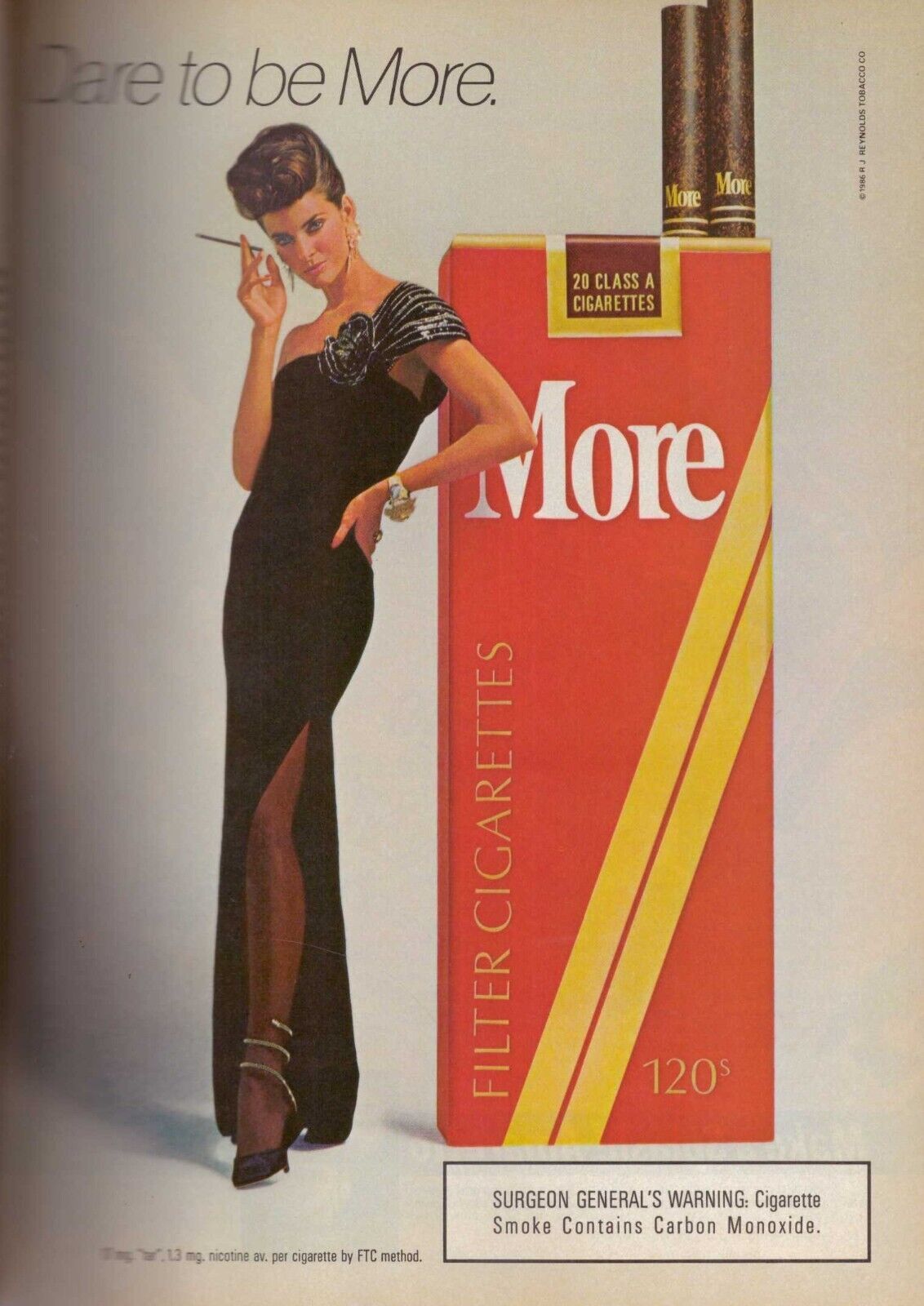 1986 More Cigarettes Joan Severance Sexy Long Legs Amaretto Vintage ...