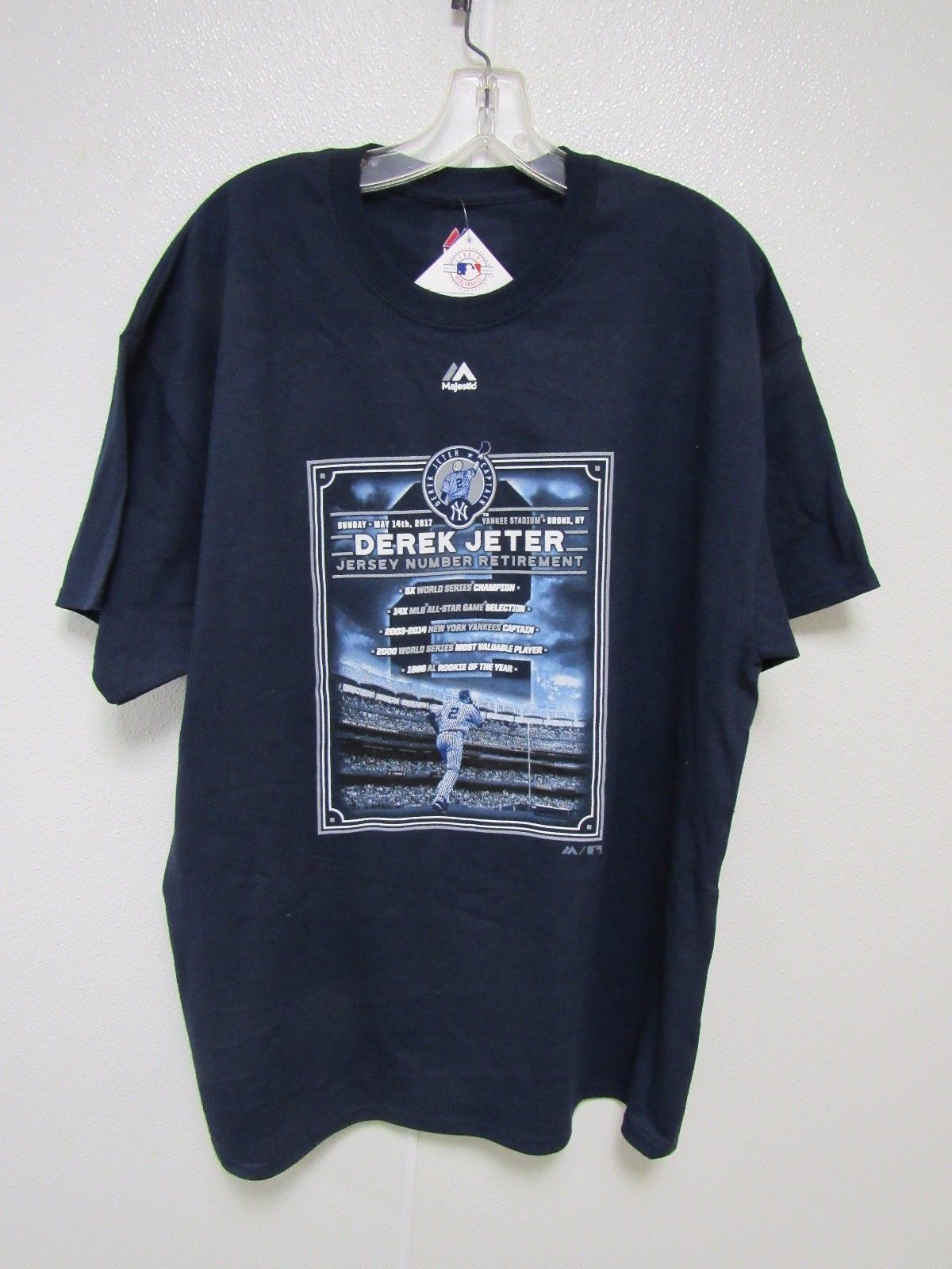 Derek Jeter New York Yankees Shirt Men Medium Adult Blue MLB Baseball  Vintage 2