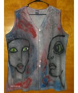 Sostanza Vest Hand Painted on By Tammy Ranay Originals 35546 size 18  - $49.97