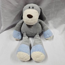 Animal Adventure Gray Blue Dog Plush 2010 Heavy Feet Plush Huggable Floppy 15" - $45.53