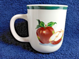 (4) Mainstays Home Apple Mugs - White w/ Apples Dishwasher Microwave &amp; O... - $102.90