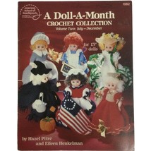 VTG A Doll A Month Crotchet Pattern Booklet 1082 American School Of Needlework - $16.50