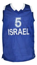 Custom Name # Team Israel Basketball Jersey New Sewn Blue Any Size image 4