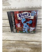 Blues Clues Big Musical Game (Sony Playstation 1 PS1) Complete w/ Case/B... - $14.95