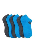 Diesel Boy&#39;s 6-Pack Athletic Low-Cut Socks, Blue / Charcoal, 7-8.5 Free ... - $64.32