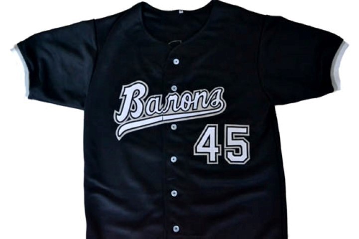 Michael jordan  45 birmingham barons button down baseball jersey black 1