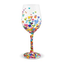 Lolita Wine Glass Hearts a Million 15 oz 9" High Gift Boxed Collectible #4057888 image 2