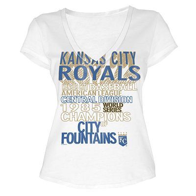Primary image for MLB  Woman's Kansas City Royals WORD White Tee with  City Words XL