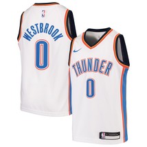 Nike NBA Youth Russell Westbrook White Oklahoma City Official Swingman J... - $39.99