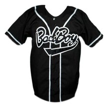 Biggie Smalls #10 Bad Boy Baseball Jersey Button Down Black Any Size image 1