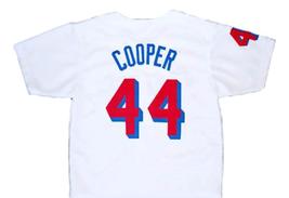 Joe Coop Cooper Baseketball Beers Button Down Baseball Jersey White Any Size image 5