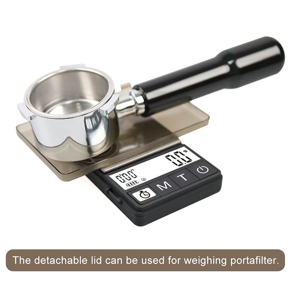 WEIGHTMAN Espresso Scale With Timer 1000g X 0.1g Small & Thin Travel