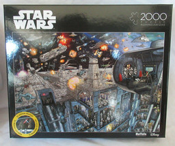 Buffalo 2000 Piece Puzzle STAR WARS 12 Hidden Images DEATH STAR Space Fight - $46.71
