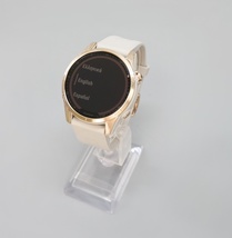 Garmin fenix 7S Sapphire Solar GPS Watch - Cream Gold/Light Sand image 3