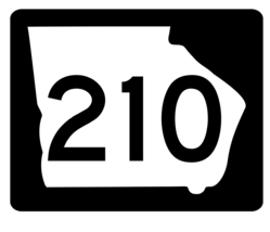 Georgia State Route 210 Sticker R3876 Highway Sign - $1.45+