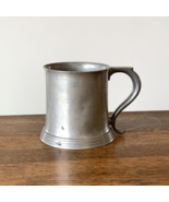 Vintage Manning &amp; Bowman Pewter Glass Bottom Beer Tankard Mug - $26.10