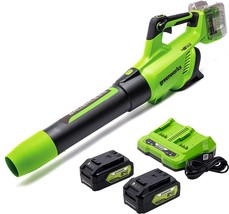 Adedad Cordless Leaf Blower with Two Batteries and Charger 150 MPH