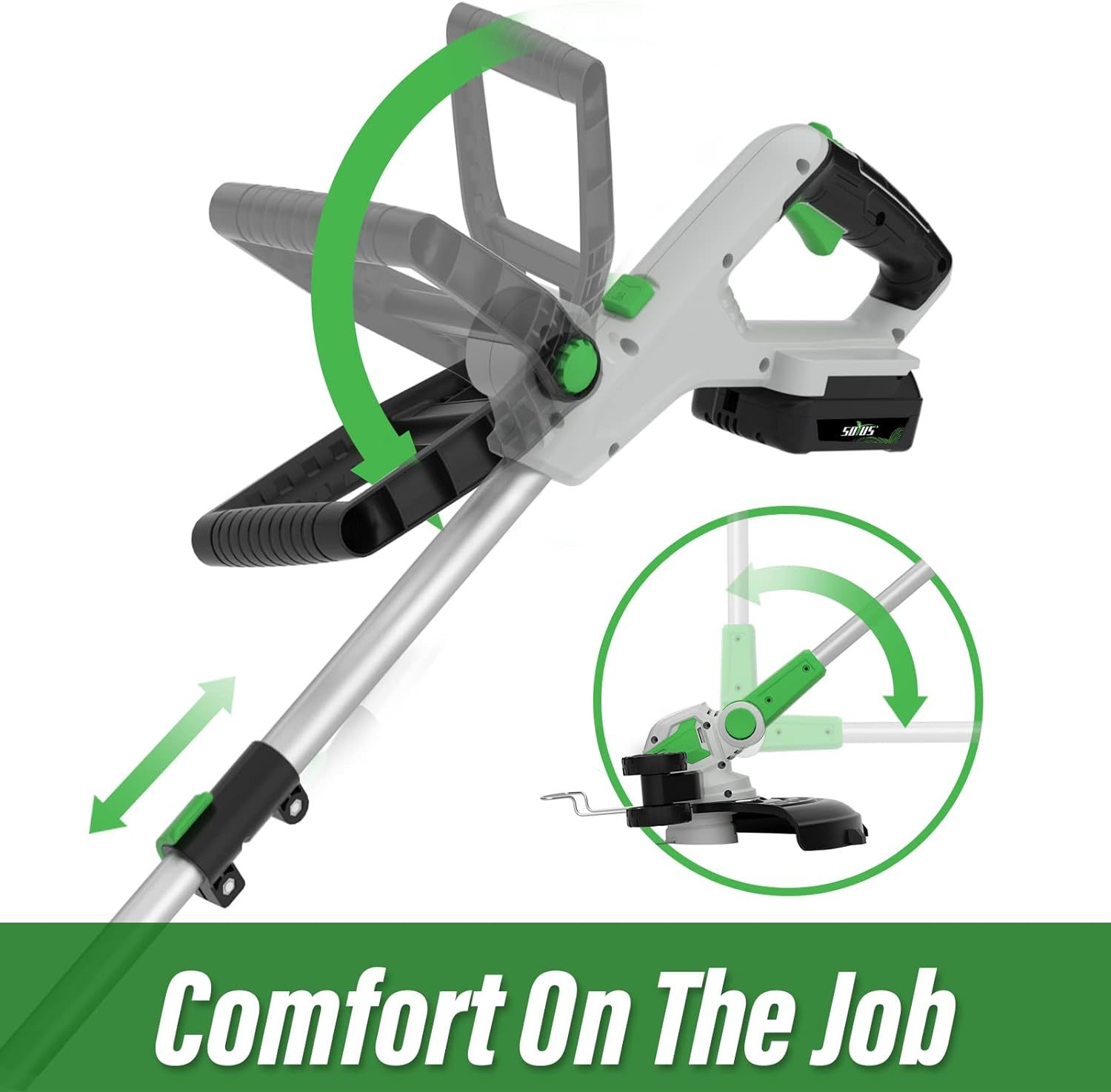 Soyus Weed Wacker 12 Inch String Trimmer Cordless 20V Electric Weed