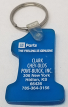 Clark Chevrolet Keychain Holton Kansas GM Parts Benadble Plastic Vintage - $12.30