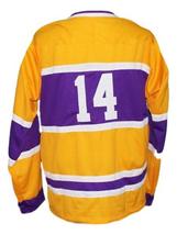 Any Name Number Nashville Dixie Flyers Retro Hockey Jersey New Yellow Any Size image 5