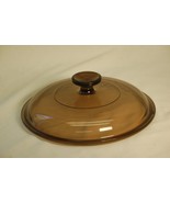 Pyrex Vision Ware Amber Glass Dome Lid Round Casserole Replacement V-2.5... - $19.79