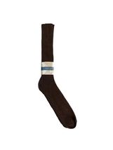 Vintage New Socks Interwoven Brown Spoiler Mid Calf 2960 Made in USA Sz 10-13 image 2