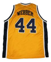 Chris Webber Detroit Country Day Basketball Jersey Sewn Yellow Any Size image 2