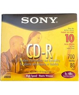 Sony CD-R 10CD80L3 700MB/Mo 1x-32x CD-R 10/PACK 80min Blank CDs Brand Ne... - $14.99