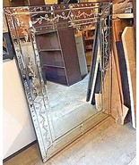 NEW Horchow LARGE French VENETIAN Mirror Wall Vanity Buffet Engraved $680 - $483.12