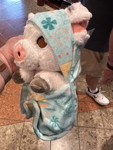 Disney Parks Baby Pua the Pig in a Hoodie Pouch Blanket Plush Doll New image 9