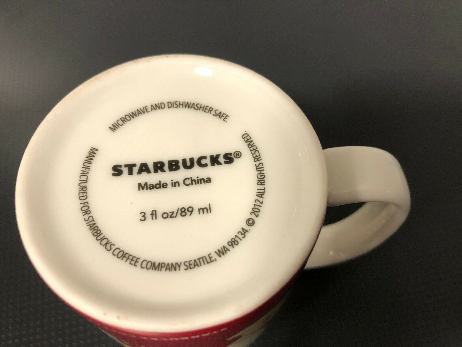 STARBUCKS COFFEE ESPRESSO SHOT MUG CUP OLD STYLE LOGO 3 fl oz 89