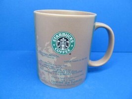 Starbucks Coffee The Origin Of Coffee 2006 Thanks To Manola 18 Oz Brown mug - $12.00