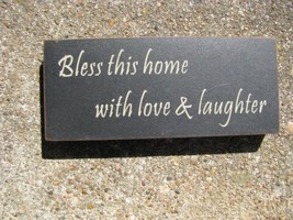 31433BTH-Bless This House Wood Block - $3.95