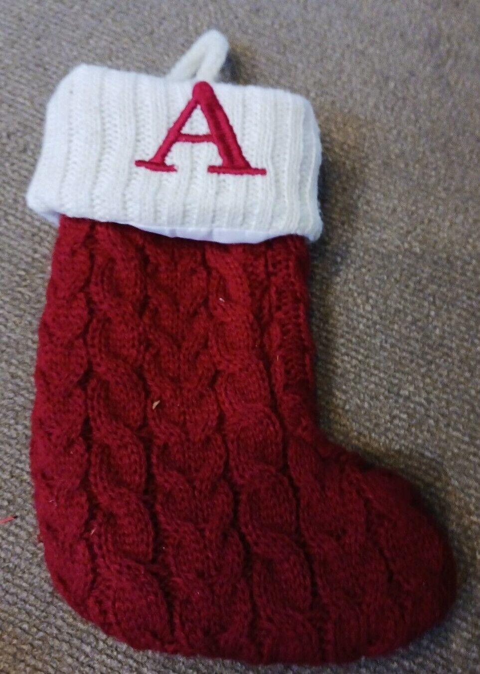 St. Nicholas Square 21-in. Initial Stocking sock  Y  CHRISTMAS