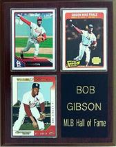 Frames, Plaques and More Bob Gibson St. Louis Cardinals 3-Card 7x9 Plaque - $20.53