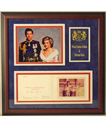 Princess Diana &amp; King Charles Signed Framed 1987 Christmas Card Display ... - $9,899.99