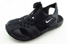 Nike Toddler Boys 11 Medium Black Sandals Synthetic - $21.56